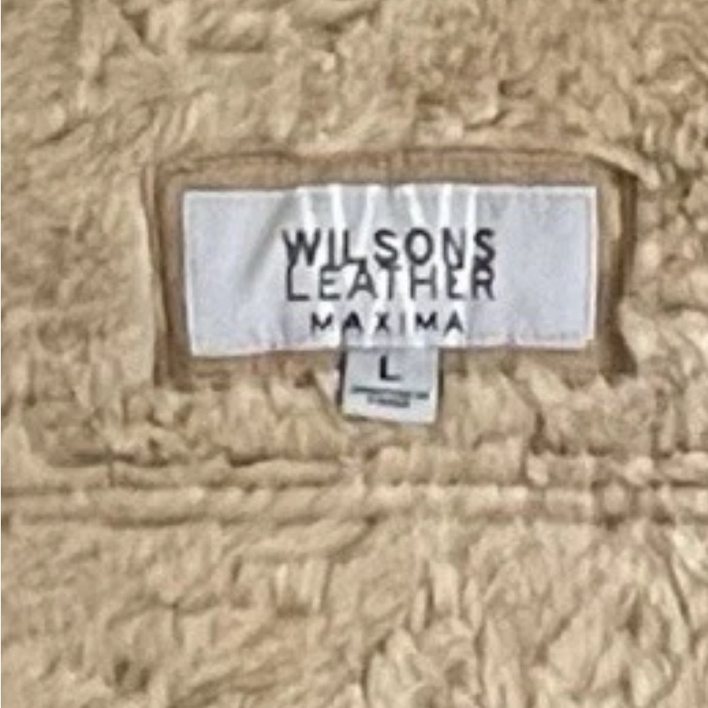 Wilson's Leather Maxima Suede Shearling Coat Women's Large - Picture 7 of 9
